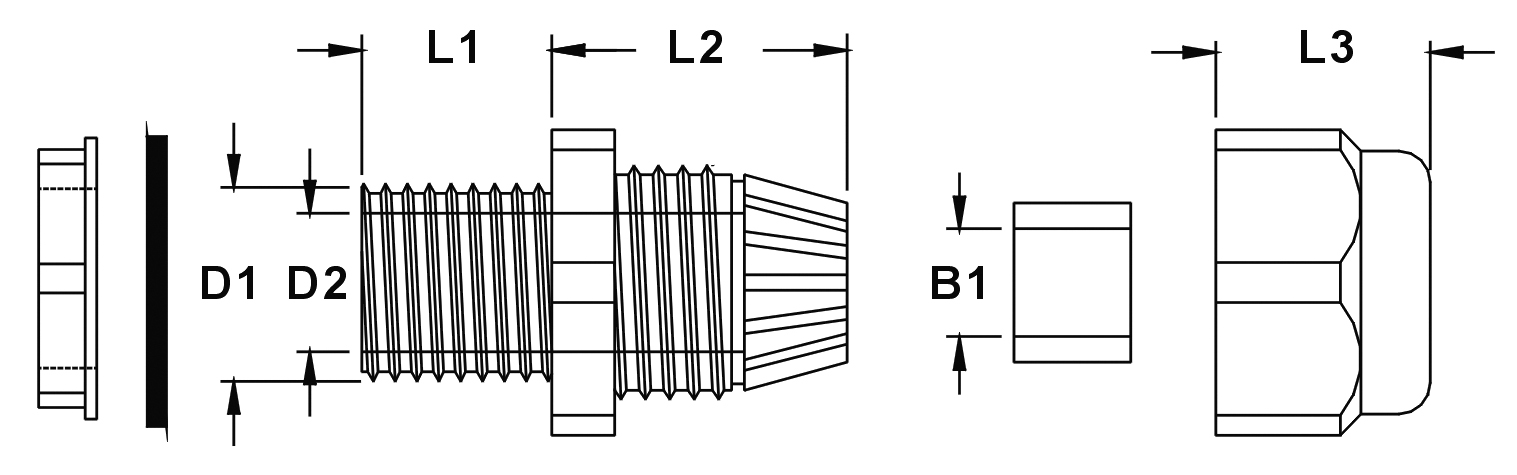 Kabelová vývodka PG 9
