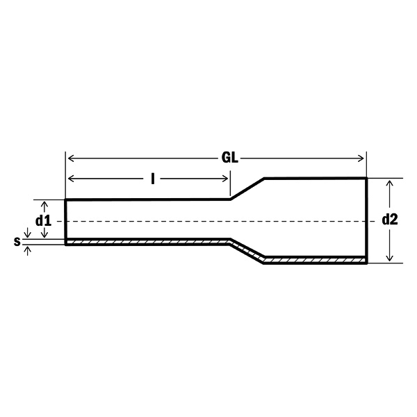 Dutinka izolovaná 2,5 mm2, 8 mm, šedá