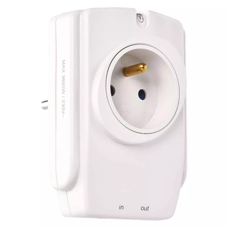 Emos P53893, 918J Přepěťová ochrana 1 zásuvka + RJ45 s LED indikátorem