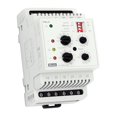 PRI-41 /230V Hlídací proudové relé úrovně Imin a Imax v 1F - AC/DC