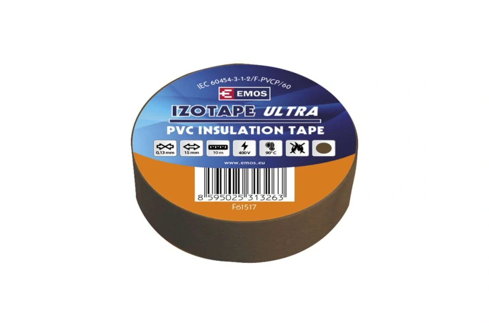 2001151070 F61517 15/10 HNEDA Izolační páska PVC 15mm / 10m hnědá, Emos