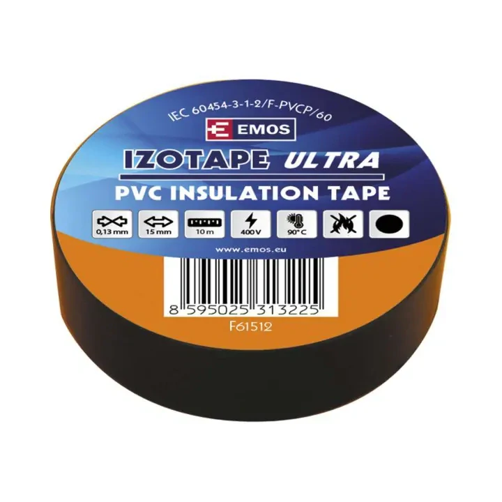 2001151020 F61512 15/10 CERNA Izolační páska PVC 15mm / 10m černá, Emos