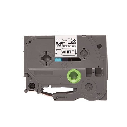 Kompatibilní páska s Brother HSe-231, 11,7mm x 1,5m, černý tisk / bílý podklad/smršťovací