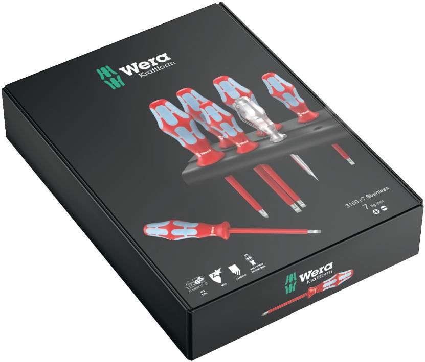 Wera 3165 i/6, 05022745001, VDE sada šroubováků 6dílná plochý, křížový PZ, nerez