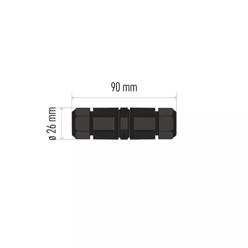 EMOS ZS9020 Kabelová spojka plastová, IP68, bezšroubová