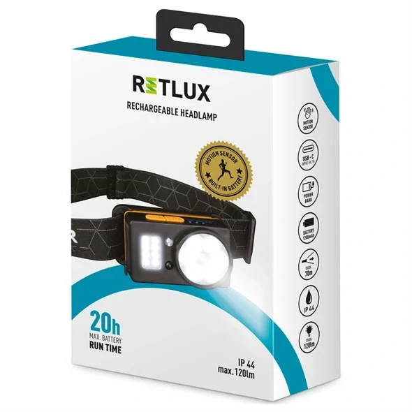 Čelovka RETLUX RPL 702 nabíjecí