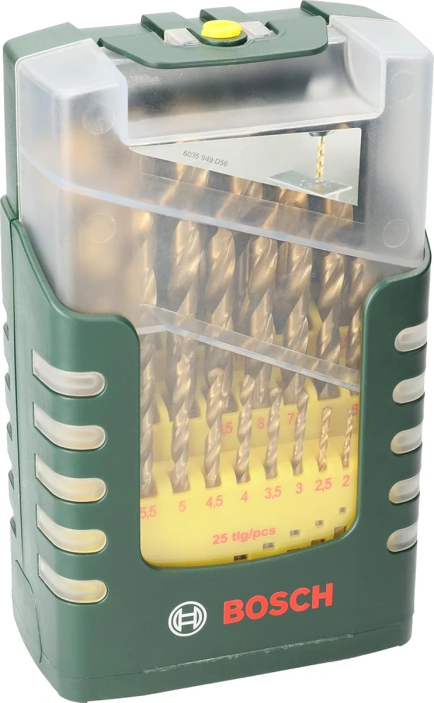 Bosch 25dílná sada vrtáků do kovu HSS-TiN 2607017154