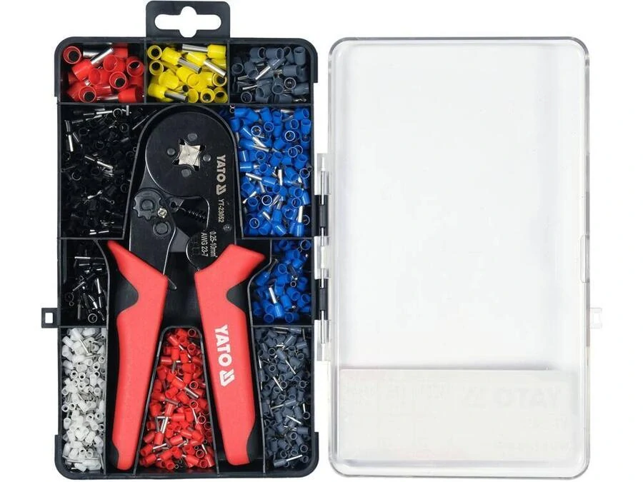 YATO YT-23052, Kleště konektorové 175 mm, 0,25 - 10 mm2, sada