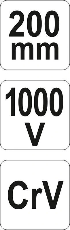 YATO YT-21155, Kleště prodloužené rovné 200mm VDE (1000V)