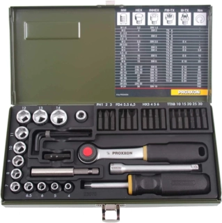 Proxxon 23070 sada nástrčných klíčů a šroubováků s ráčnou 6,3 mm (1/4")