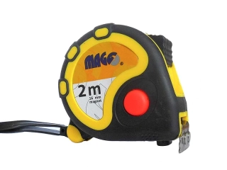 MAGG Svinovací metr 2m x 16mm (guma/plast, magnet)
