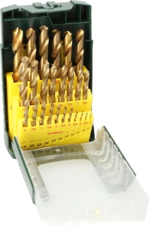 Bosch 25dílná sada vrtáků do kovu HSS-TiN 2607017154